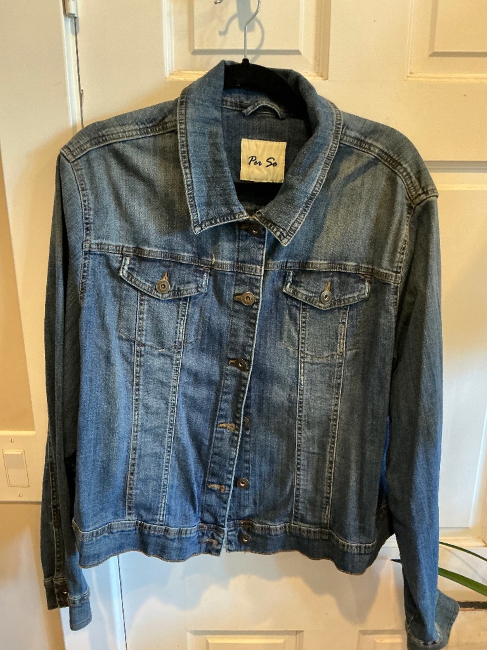 Per Se denim jacket in plus size 3x!